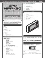 HITEC HFP-30 Instruction Manual предпросмотр