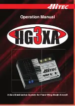 HITEC HG3XA Operation Manual предпросмотр