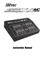 HITEC multi cahrger X4 AC Plus Instruction Manual preview