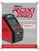 Preview for 1 page of HITEC RDX1 PRO Instruction Manual