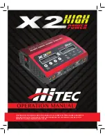 HITEC X2 Ultima Operation Manual preview