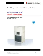 Preview for 1 page of Hitecsa ACVA STD 1001 Installation, Operation And Maintenance Instructions