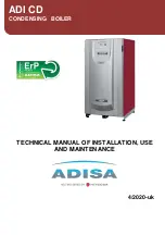 Предварительный просмотр 1 страницы Hitecsa ADISA ADI CD 105 Technical Manual Of Installation, Use And Maintenance