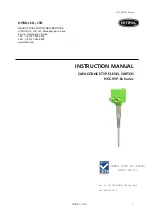 Предварительный просмотр 1 страницы HITROL HCC-95P-Ex Series Instruction Manual