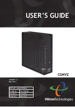 Предварительный просмотр 1 страницы Hitron CGNV2 User Manual