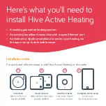 Preview for 2 page of Hive Active Heating Installation Manual