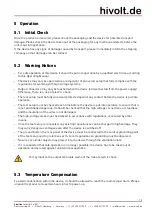 Preview for 13 page of hivolt HA05B2 Operating Manual