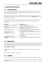 Preview for 16 page of hivolt HA2B5-S Operating Manual