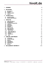 Preview for 2 page of hivolt HA51U-3B2 Operating Manual