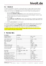 Preview for 7 page of hivolt HA51U-3B2 Operating Manual