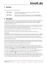 Preview for 6 page of hivolt HA61-3B30 Operating Manual