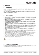 Preview for 16 page of hivolt HA61-3B30 Operating Manual