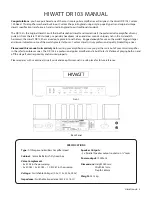 Preview for 3 page of HIWATT DR 103 Owner'S Manual