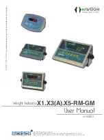 HiWeigh X1GM User Manual предпросмотр