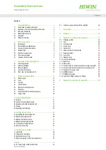 Preview for 3 page of Hiwin 25.12345 Assembly Instructions Manual