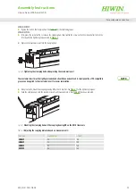 Предварительный просмотр 39 страницы Hiwin HM-S Assembly Instructions Manual