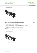 Предварительный просмотр 41 страницы Hiwin HM-S Assembly Instructions Manual