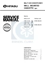 Hiyasu HOM-20U2B Service Manual предпросмотр