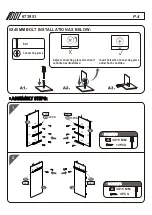 Предварительный просмотр 4 страницы HJH office 673951 Aassembly Instructions