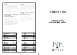 Preview for 1 page of HJH office ERGO 100 Assembly Instructions