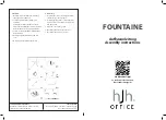 Preview for 1 page of HJH office Fountaine 657658 Assembly Instructions