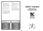 Preview for 1 page of HJH office KIDDY SQUARE Assembly Instructions