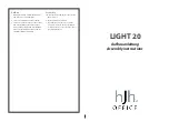 HJH office LIGHT 20 Assembly Instructions preview