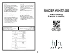 Предварительный просмотр 1 страницы HJH office RACER VINTAGE Assembly Instructions