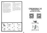 HJH office SMART PREMIUM CREMONA 20 Assembly Instructions предпросмотр