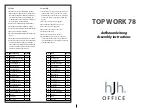 HJH office TOP WORK 78 Assembly Instructions preview