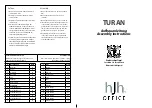 HJH office TURAN Assembly Instructions preview