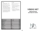 Предварительный просмотр 1 страницы HJH office VENDO NET Assembly Instructions