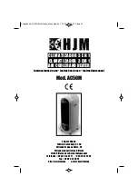 HJM AC50M Instruction Manual предпросмотр