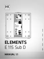 Предварительный просмотр 1 страницы HK Audio ELEMENTS E 115 Sub D Manual