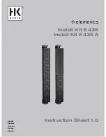 Preview for 1 page of HK Audio elements E435 Instruction Sheet