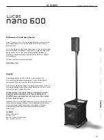 Preview for 11 page of HK Audio Lucas nano 600 Manual