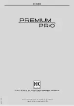 Preview for 6 page of HK Audio Premium PR:O 10 X Manual