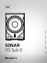 Preview for 1 page of HK Audio SONAR 115 Sub D Manual