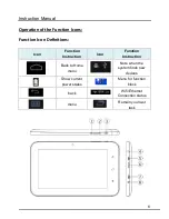 Предварительный просмотр 6 страницы HKC 7" Capacitive Multi-Touch Tablet Instruction Manual