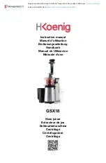 Hkoenig GSX18 Instruction Manual preview