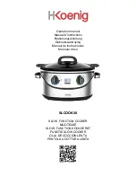 Hkoenig SLCOOK30 Operation Manual preview