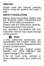 Предварительный просмотр 2 страницы Hkoenig SWRC130 Instruction Manual