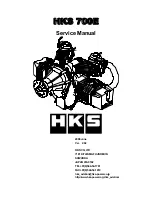 HKS 700E Service Manual preview