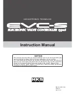 HKS EVC-S Instruction Manual предпросмотр