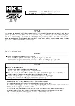 Preview for 6 page of HKS Super SQV IV 71008-AK001 Manual