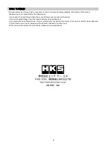 Preview for 10 page of HKS Super SQV IV 71008-AK001 Manual