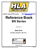 Предварительный просмотр 1 страницы HLA BK Series Reference Book