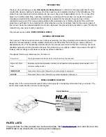 Предварительный просмотр 3 страницы HLA BR Series Operator'S Manual