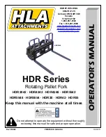 HLA HDR Series Operator'S Manual preview