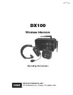 HM Electronics DX100 Operating Instructions Manual preview